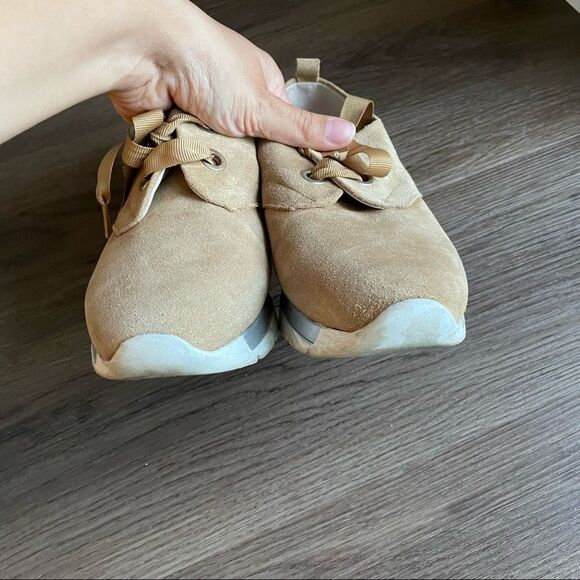 ERIC MICHAEL- Suede Sneakers Tan Size 40 - Picture 7 of 8